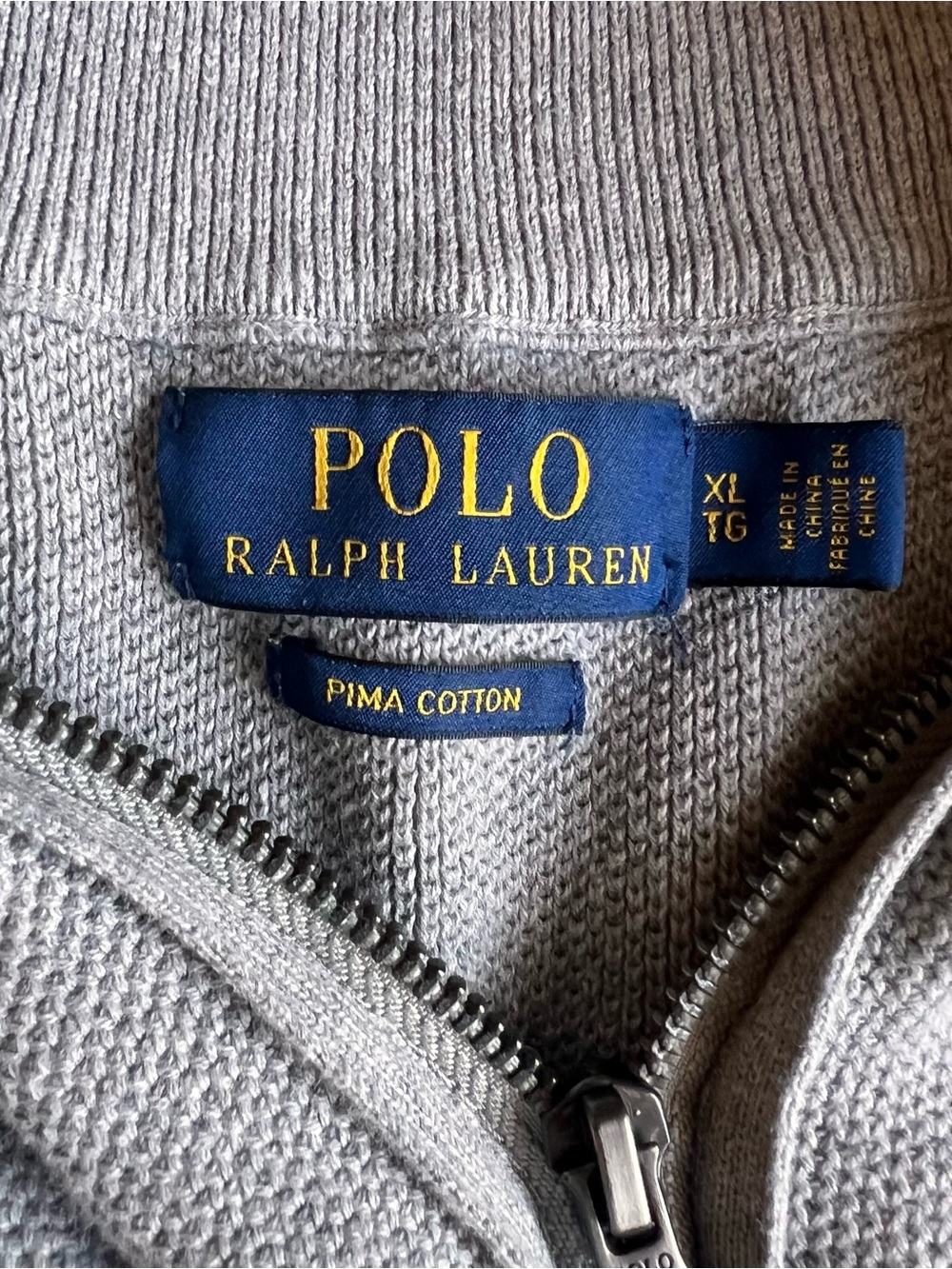 Men’s Polo Ralph Lauren Grey Quarter Zip
